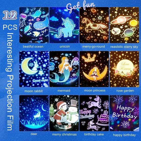 Plastic Bunny Carousel Night Light Projector