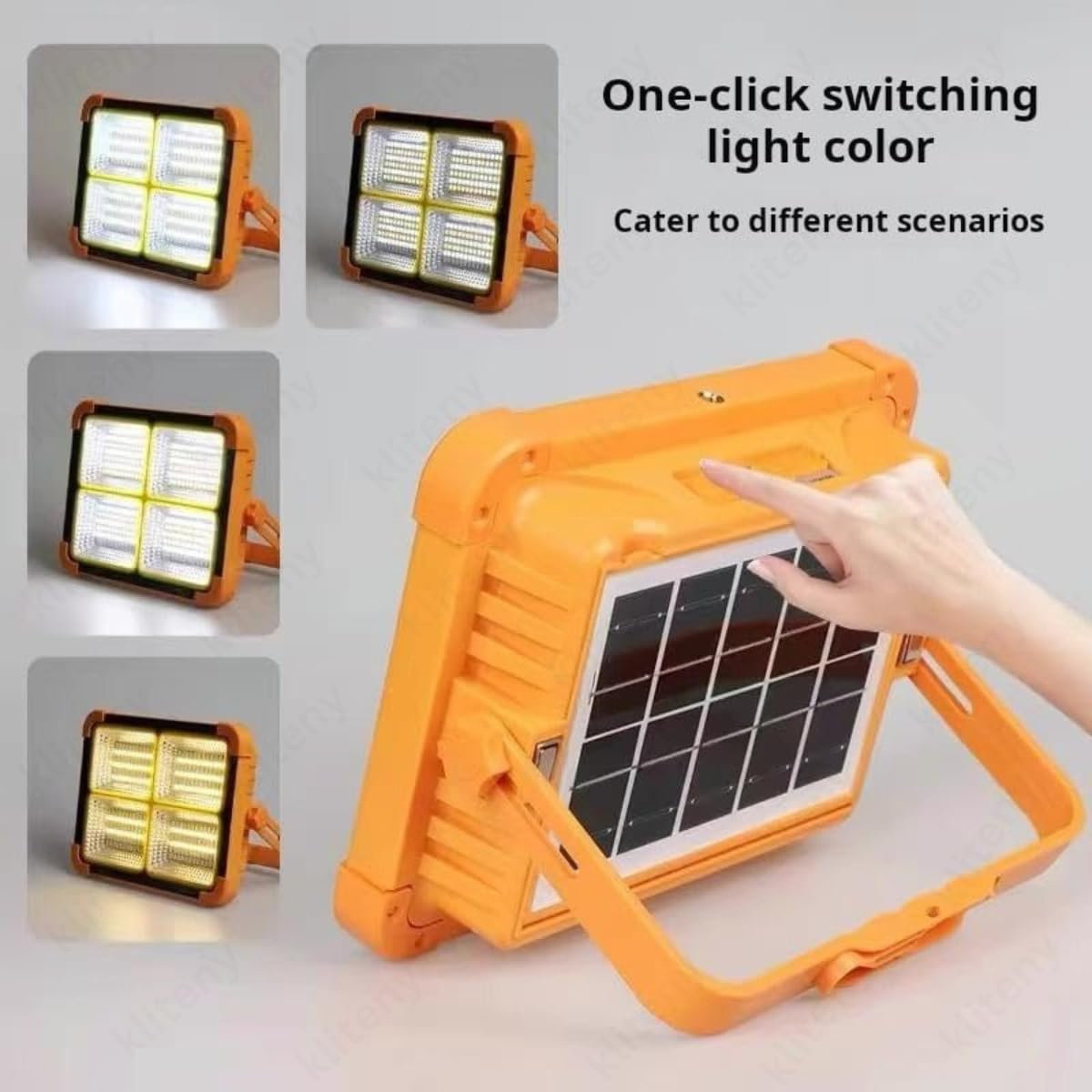 Solar Search Light with Solar Panel