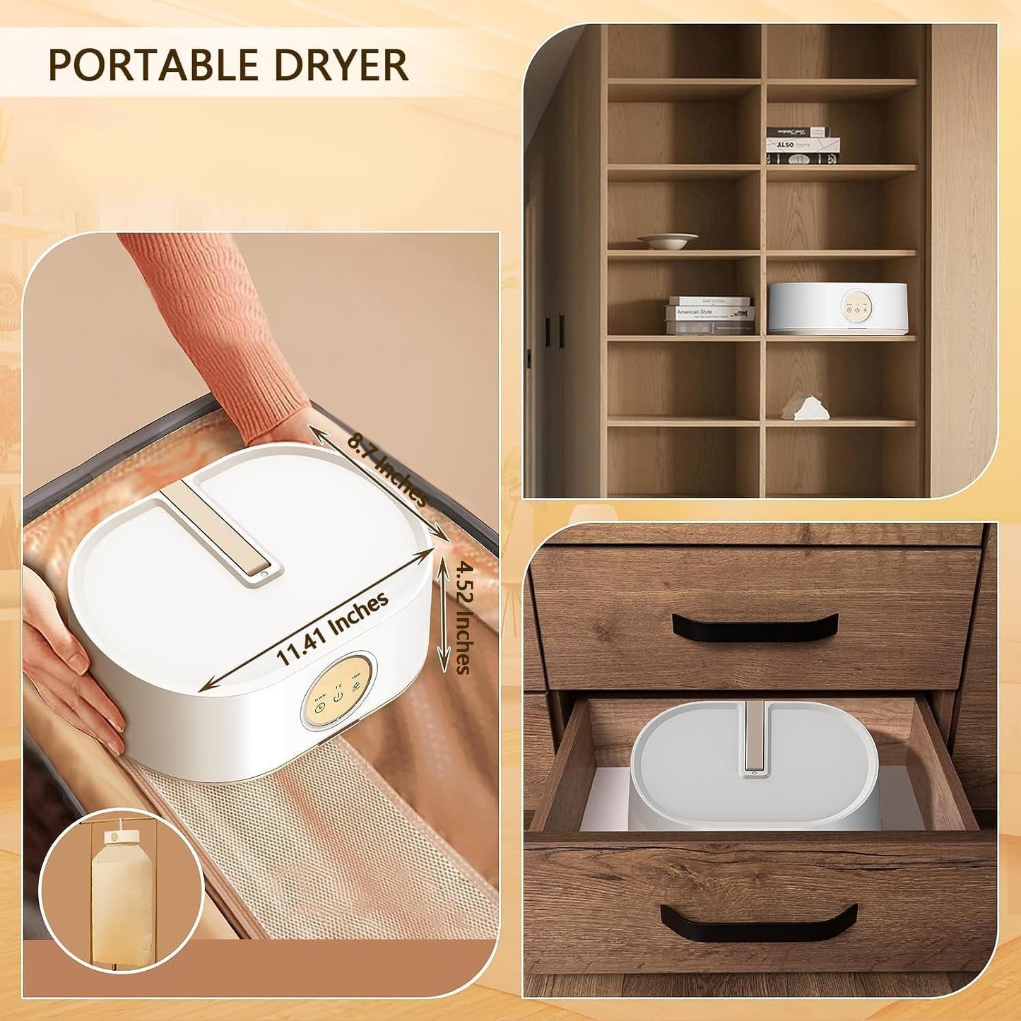Portable Small Folding Electric Clothes Dryer