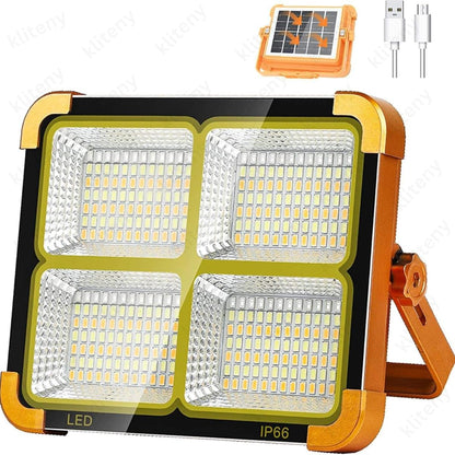 Solar Search Light with Solar Panel