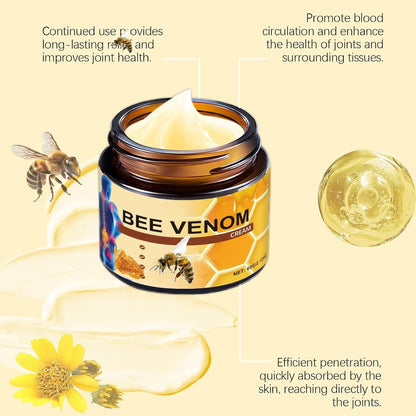 OSFRIAGE Bee Venom Joint Gel, Professional Bee Venom Ointment,Bee Venom Cream,Bee Venom Joint and Bone Cream for Back, Knee, Hands, Neck, Feet