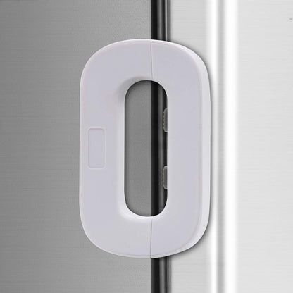 White Home Refrigerator Fridge Freezer Door Lock -Baby Safety Child Lock,Latch Catch Toddler Kids Child Cabinet Fridge Locks,Easy to Install and Use 3M Adhesive no Tools Need or Drill