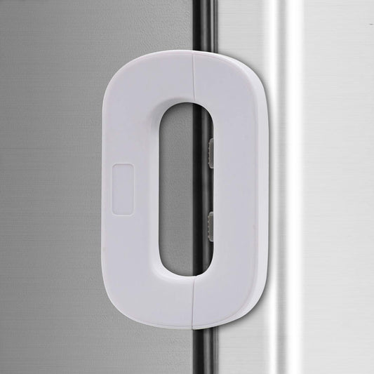 White Home Refrigerator Fridge Freezer Door Lock -Baby Safety Child Lock,Latch Catch Toddler Kids Child Cabinet Fridge Locks,Easy to Install and Use 3M Adhesive no Tools Need or Drill