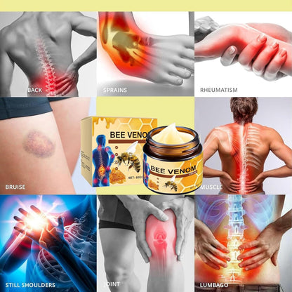 OSFRIAGE Bee Venom Joint Gel, Professional Bee Venom Ointment,Bee Venom Cream,Bee Venom Joint and Bone Cream for Back, Knee, Hands, Neck, Feet