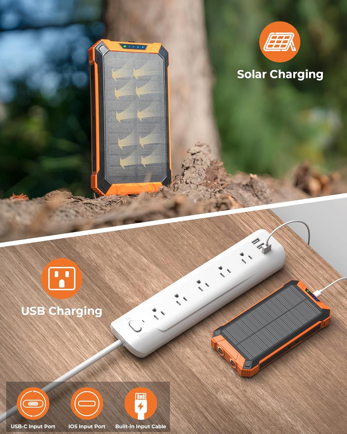 Solar Power Bank 36000mAh