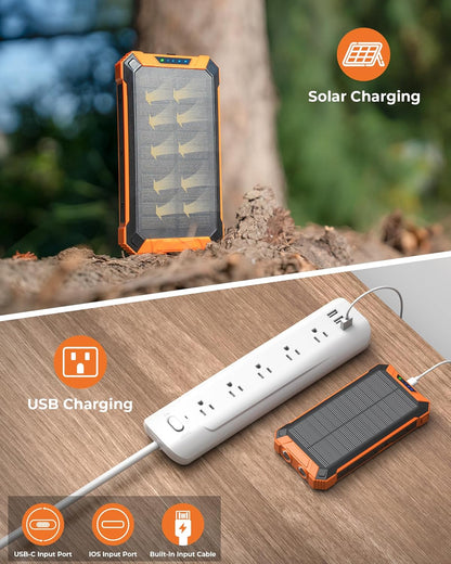 Solar Power Bank 36000mAh