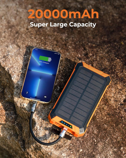 Solar Power Bank 36000mAh