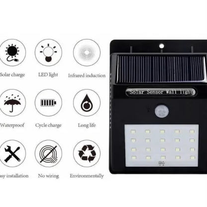 Solar Motion Sensor Wall Light